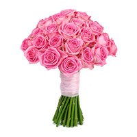 Online Pink Roses Bouquet 50 flowers to Bangalore for Rakhi