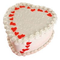 Send 2 Kg Heart Shape Butter Scotch Cake Delivery to Bangalore