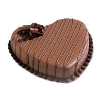 Online Valentine's Day Cakes Delivery to Bangalore - Heart Shape Chocolate Heart Cake