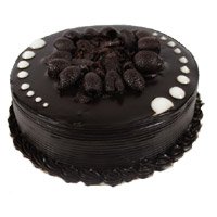 New Year Cakes to Bengaluru. 2 Kg Online Eggless Chocolate New Year Cakes in Bangalore