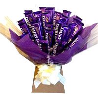 Gift of Dairy Milk Chocolate Bouquet 24 Chocolates to Bangalore on Friendship Day