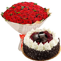 Gifts to Bangalore - Cake and Flowers to Bangalore