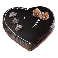 Send 3 Kg Heart Shape Chocolate Truffle Cake to Bangalore