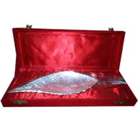 Bangalore Diwali Gifts consisting Silver Plated Leaf in Brass