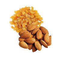 Deliver 250gm Raisins and 250gm Almonds along with New Year Gifts in Bangalore