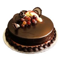 Order New Year Cake Online in Bangalore including 1 Kg Eggless Chocolate Truffle Cake From 5 Star Bakery