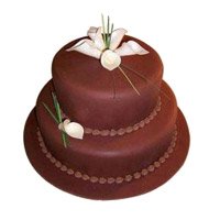 Send 3 Kg 2 Tier Eggless Chocolate Cake to Bangalore