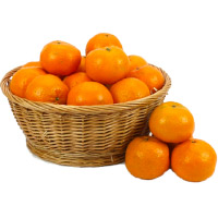Send Online New Year Gifts to Bangalore including 18 pcs Fresh Orange Basket