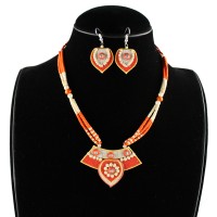 Gorgeous Jute Jewellery in Orange