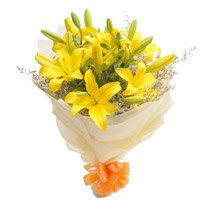 Flower Delivery in Bangalore Mahadevapura : Yellow Lily 