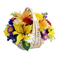 Order Mix Flower Basket 18 Flowers to Bengaluru for Friendship Day