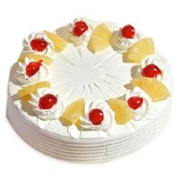 Same Day Delivery of 3 Kg Pineapple Cake From 5 Star Bakery. Diwali Cakes in Bengaluru
