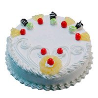 Get 500 gm Eggless Pineapple New Year Cakes to Bangalore