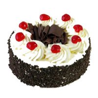 Send Friendship Day Cake of 1 Kg Black Forest Cake in Bangalore