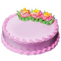  Eggless Cake Delivery in Bangalore - Strawberry Cake