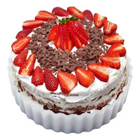 Send 2 Kg Strawberry Cake to Bengaluru From 5 Star Hotel on Friendship Day