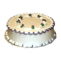 Online New Year Cakes Delivery in Bangalore for 1 Kg Vanilla Cake in Bengaluru
