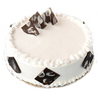 Send 2 Kg Eggless Butter Scotch Cakes to Bangalore Same Day Delivery on Rakhi