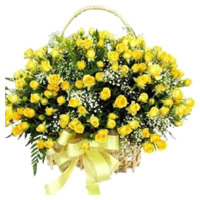 Yellow Roses Basket to Bengaluru