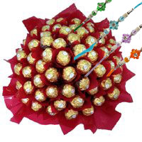 Online Bouquet of 56 Pcs of Ferrero Rocher chocolates in Bangalore
